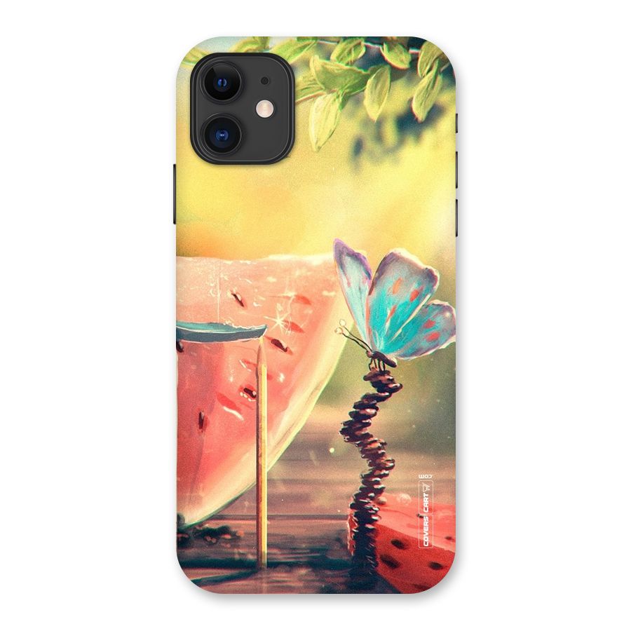 Watermelon Butterfly Back Case for iPhone 11
