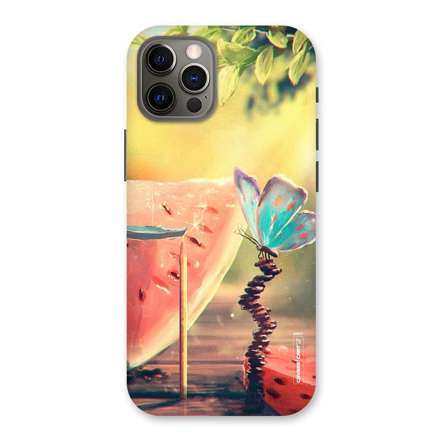 Watermelon Butterfly Back Case for iPhone 12 Pro