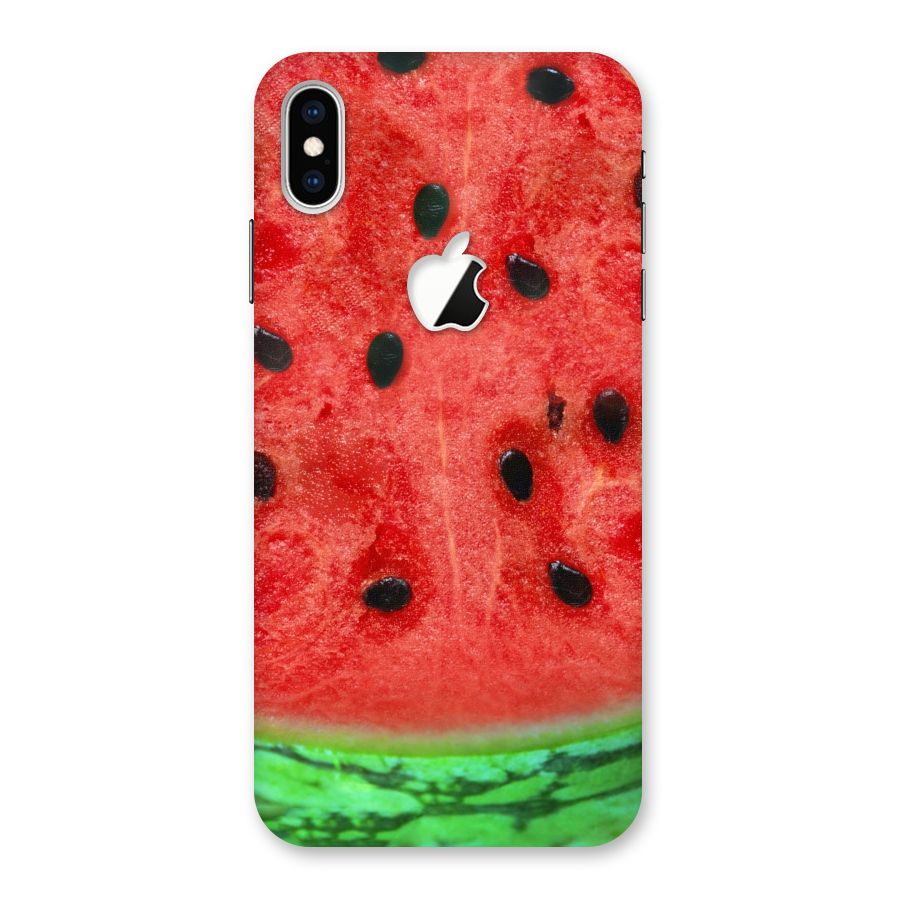 Watermelon Design Back Case for iPhone XS Max Apple Cut