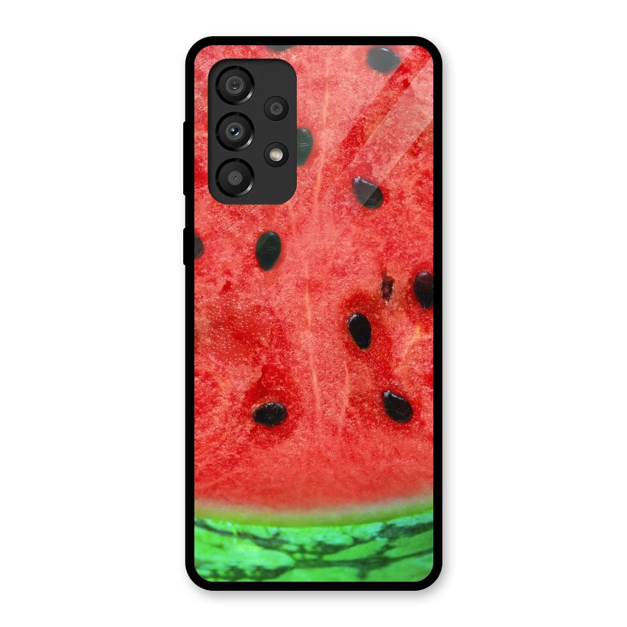Watermelon Design Glass Back Case for Galaxy A33 5G