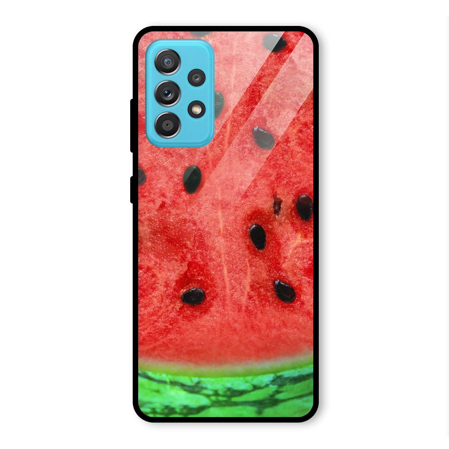 Watermelon Design Glass Back Case for Galaxy A52