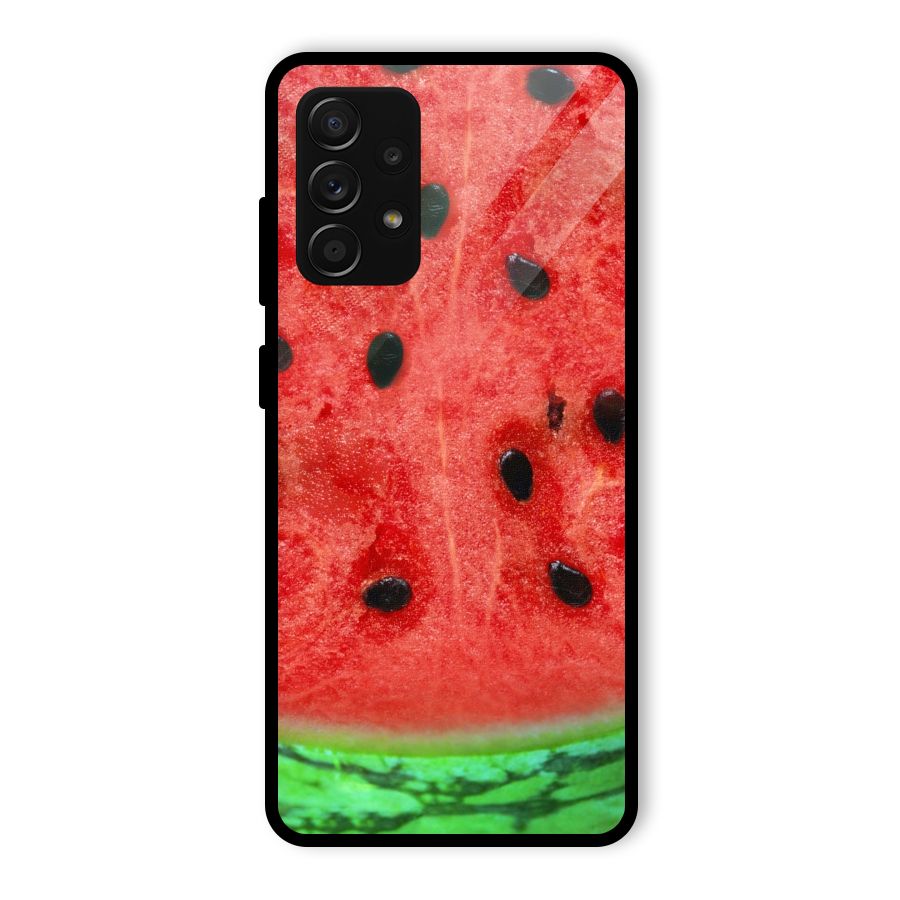 Watermelon Design Glass Back Case for Galaxy A53 5G
