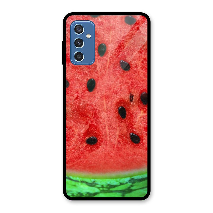 Watermelon Design Glass Back Case for Galaxy M52 5G