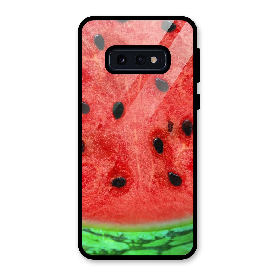 Watermelon Design Glass Back Case for Galaxy S10e