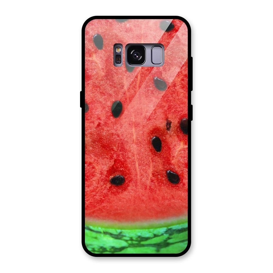 Watermelon Design Glass Back Case for Galaxy S8