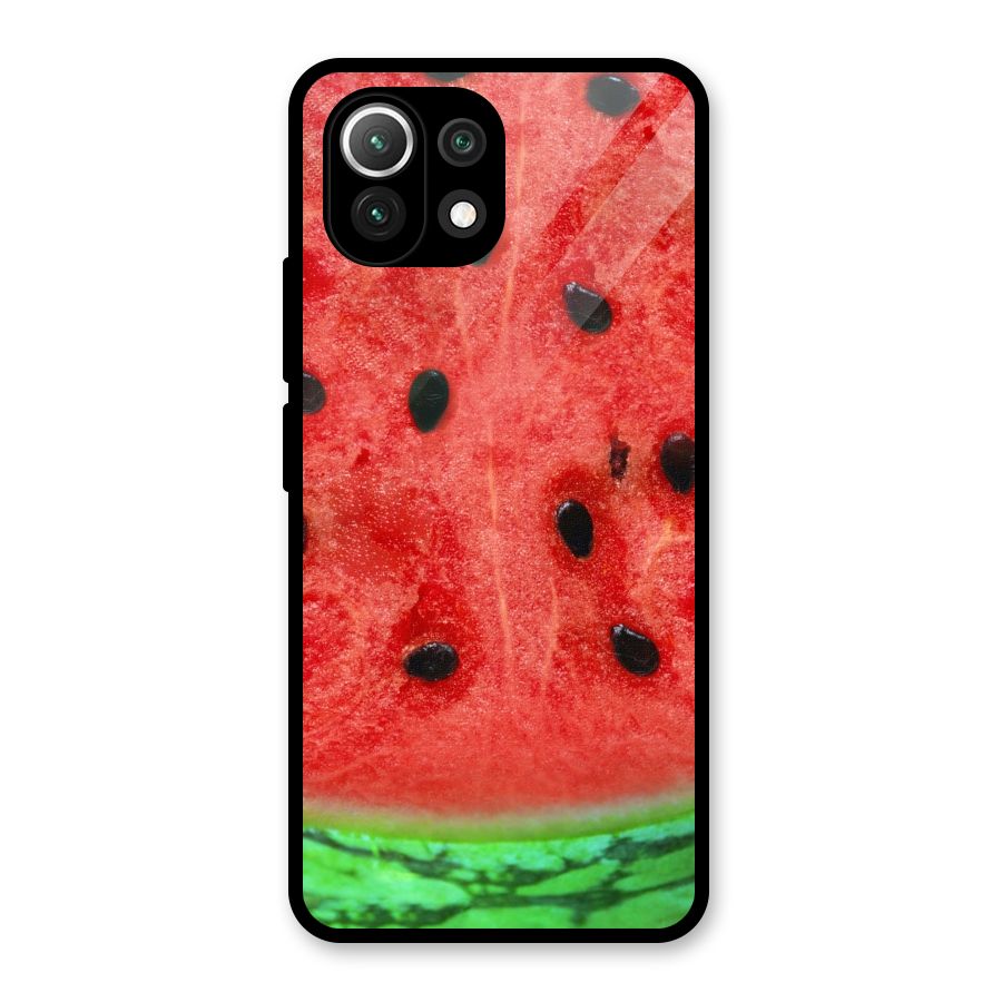 Watermelon Design Glass Back Case for Mi 11 Lite