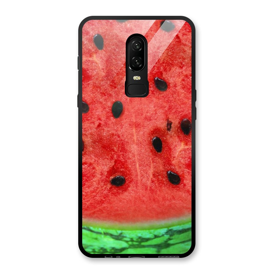 Watermelon Design Glass Back Case for OnePlus 6