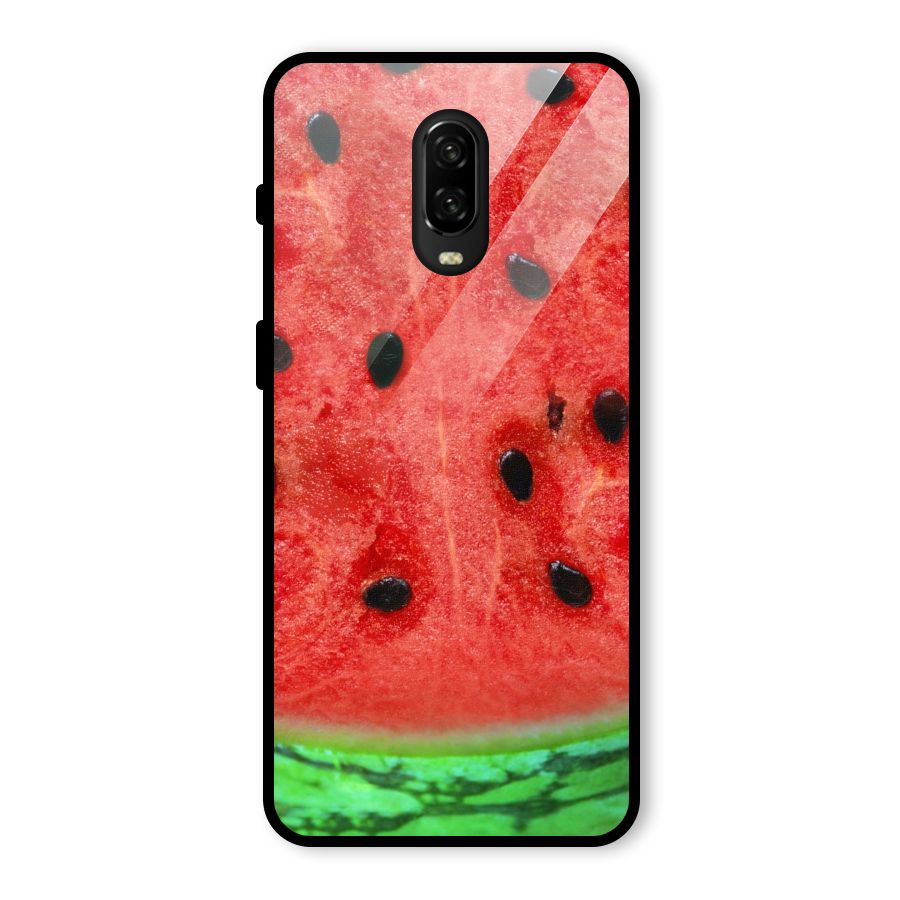 Watermelon Design Glass Back Case for OnePlus 6T