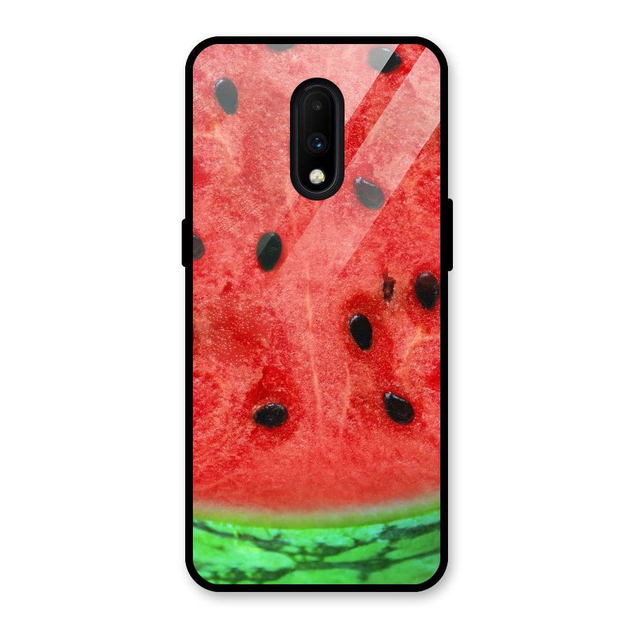 Watermelon Design Glass Back Case for OnePlus 7