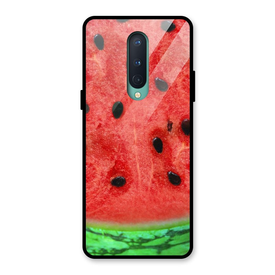 Watermelon Design Glass Back Case for OnePlus 8