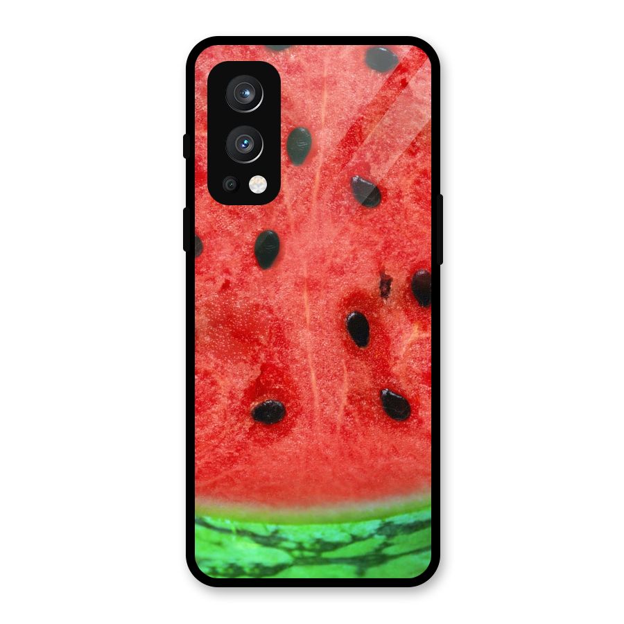 Watermelon Design Glass Back Case for OnePlus Nord 2 5G