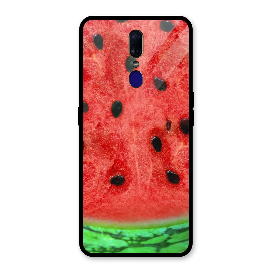 Watermelon Design Glass Back Case for Oppo F11