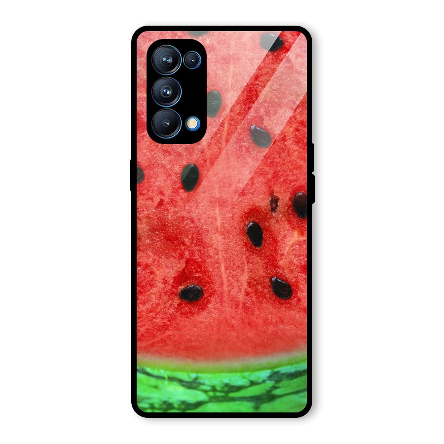 Watermelon Design Glass Back Case for Oppo Reno5 Pro 5G