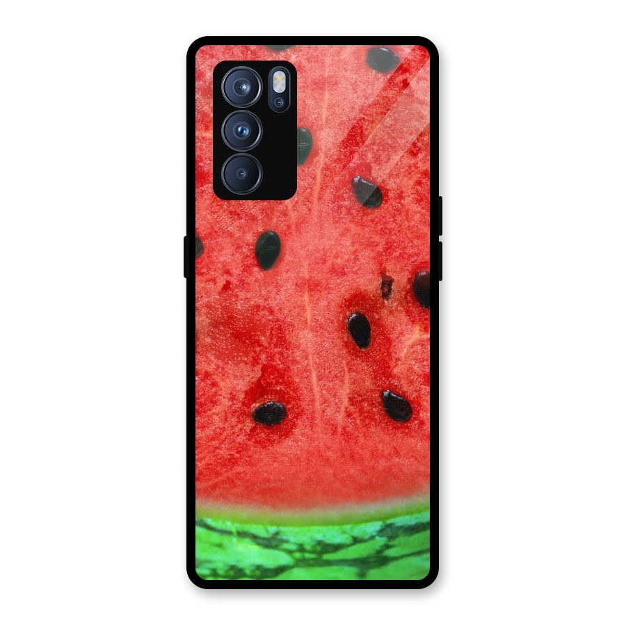 Watermelon Design Glass Back Case for Oppo Reno6 Pro 5G