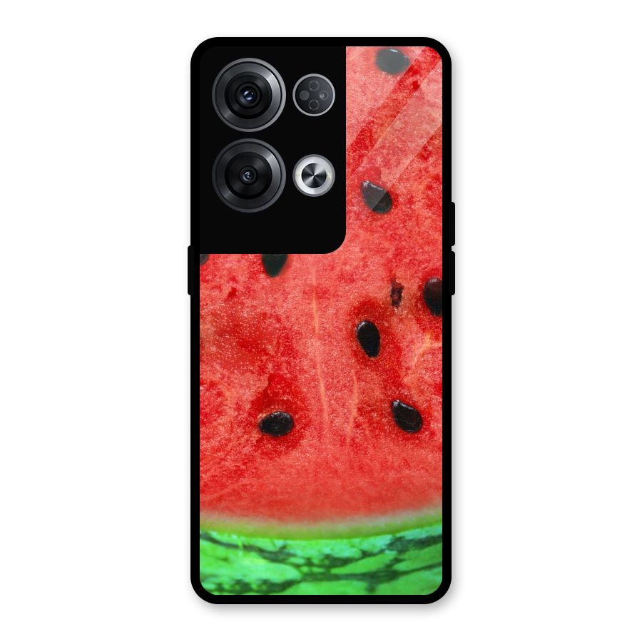 Watermelon Design Glass Back Case for Oppo Reno8 Pro 5G