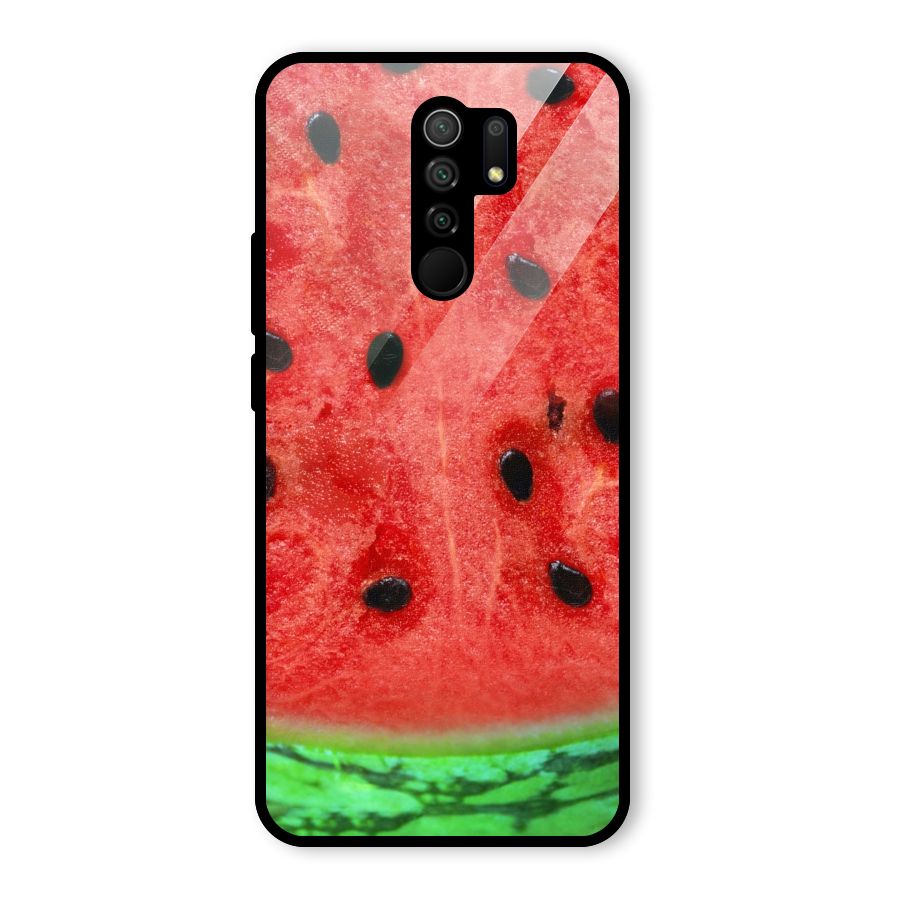 Watermelon Design Glass Back Case for Poco M2