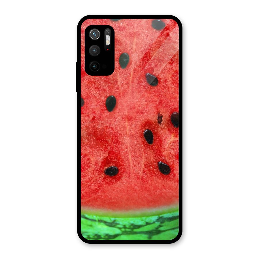 Watermelon Design Glass Back Case for Poco M3 Pro 5G