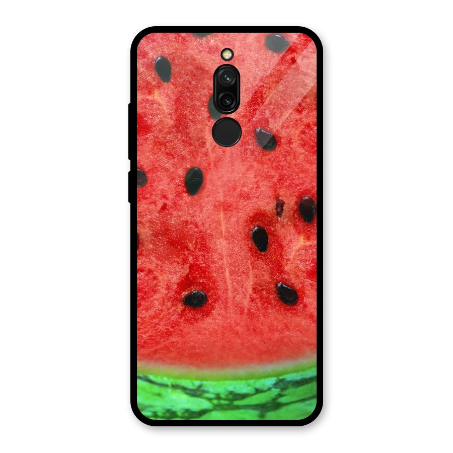 Watermelon Design Glass Back Case for Redmi 8