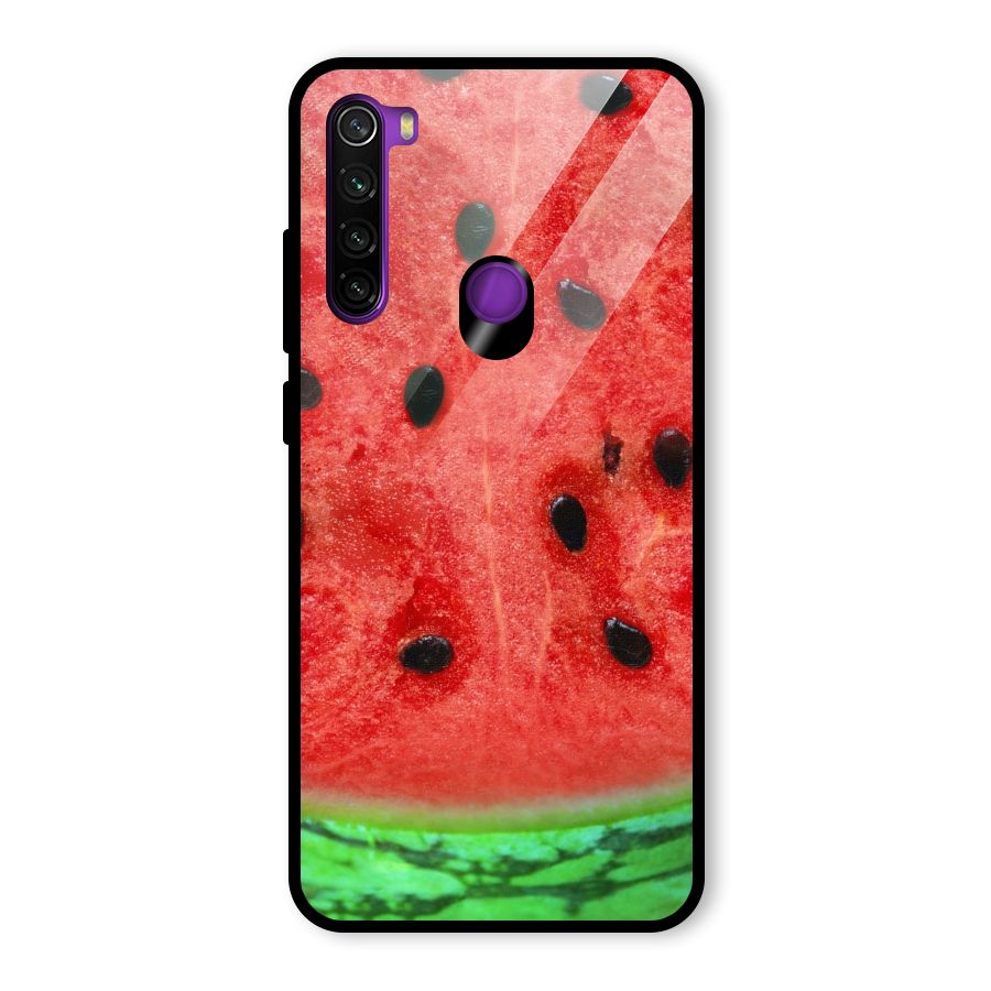Watermelon Design Glass Back Case for Redmi Note 8