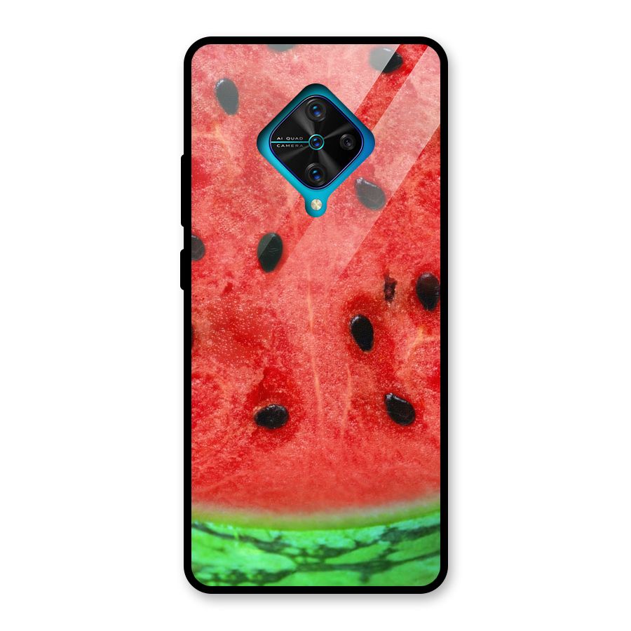 Watermelon Design Glass Back Case for Vivo S1 Pro