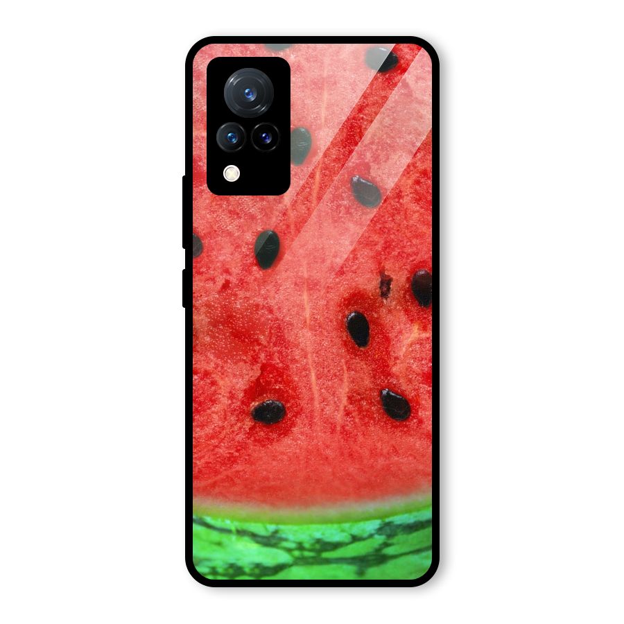 Watermelon Design Glass Back Case for Vivo V21 5G