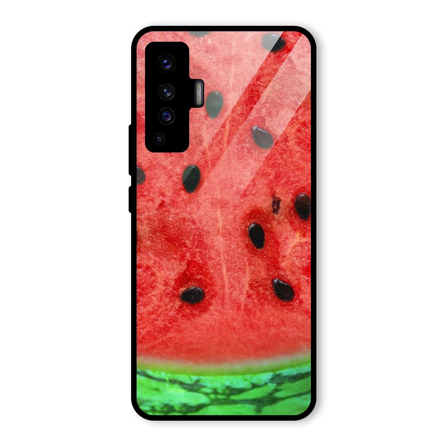 Watermelon Design Glass Back Case for Vivo X50