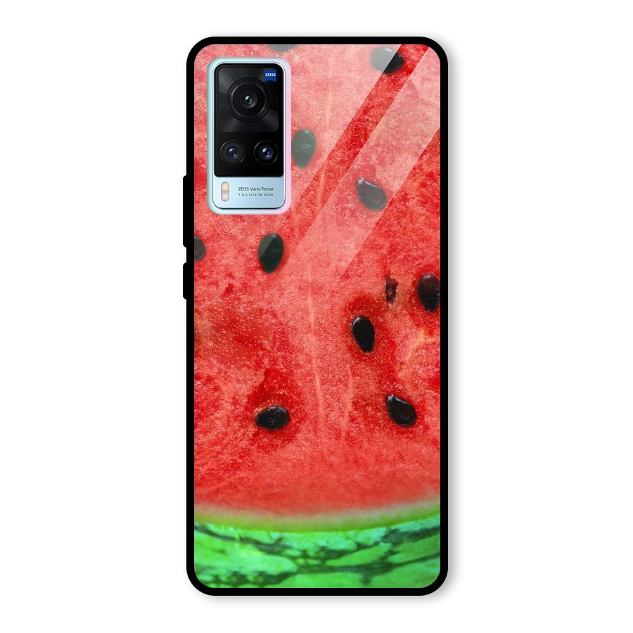 Watermelon Design Glass Back Case for Vivo X60