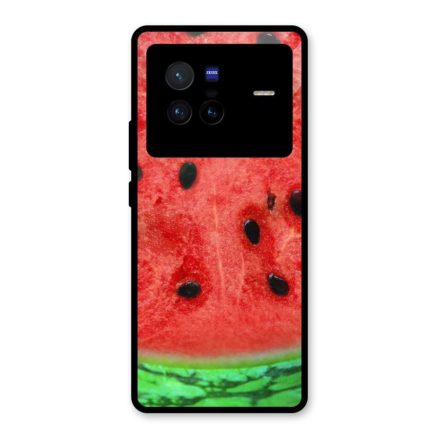Watermelon Design Glass Back Case for Vivo X80