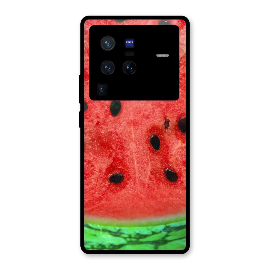Watermelon Design Glass Back Case for Vivo X80 Pro
