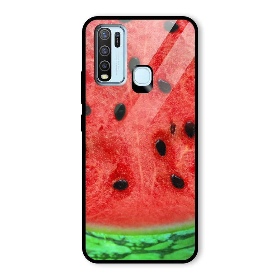 Watermelon Design Glass Back Case for Vivo Y30