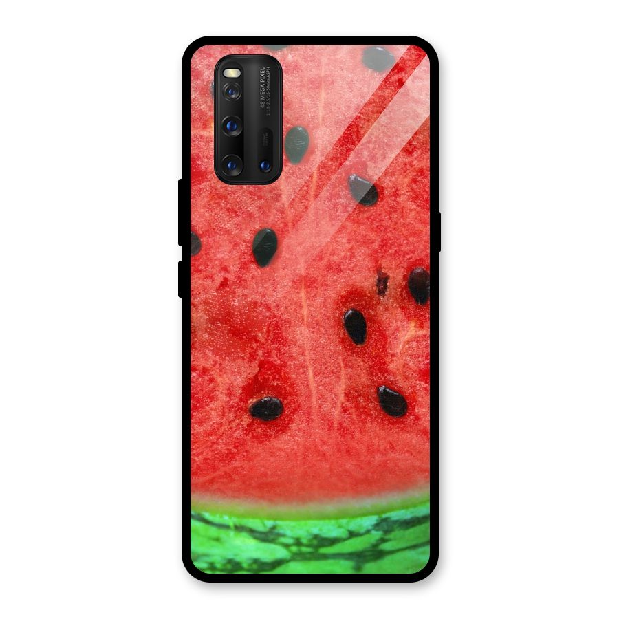 Watermelon Design Glass Back Case for Vivo iQOO 3