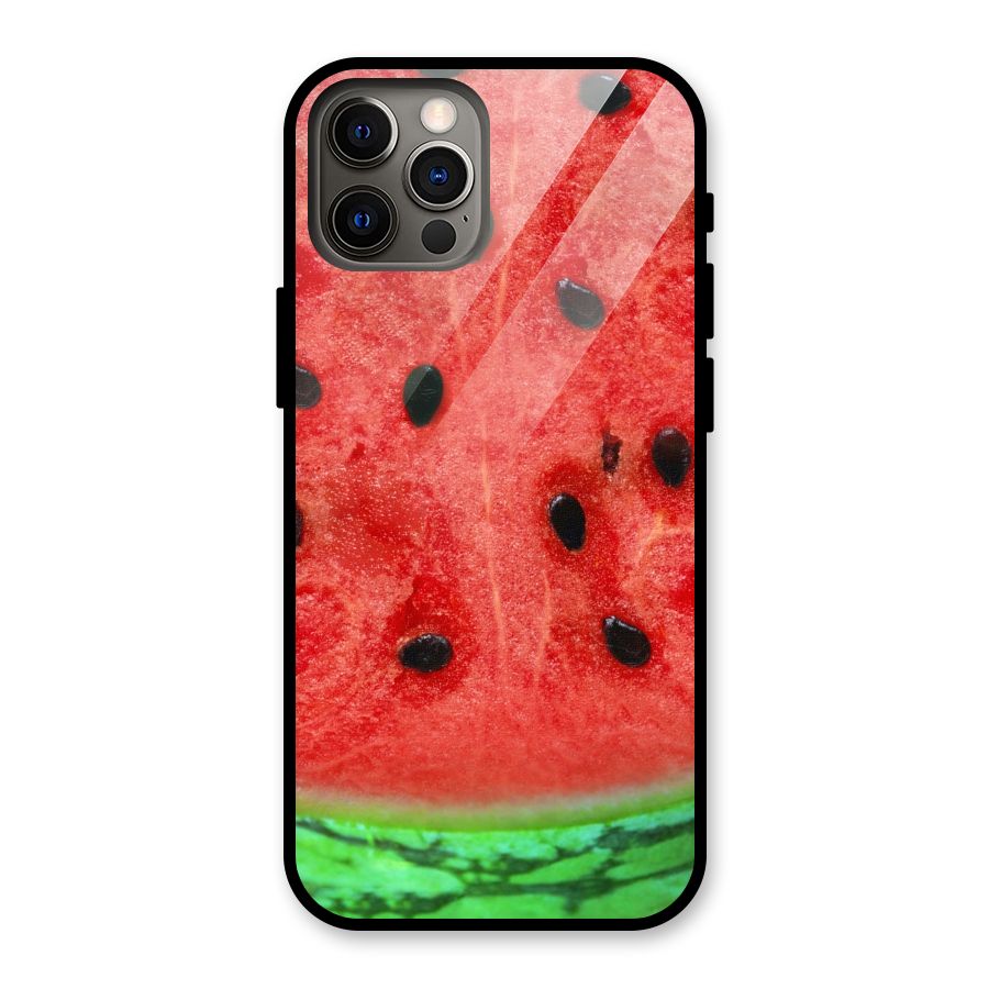 Watermelon Design Glass Back Case for iPhone 12 Pro
