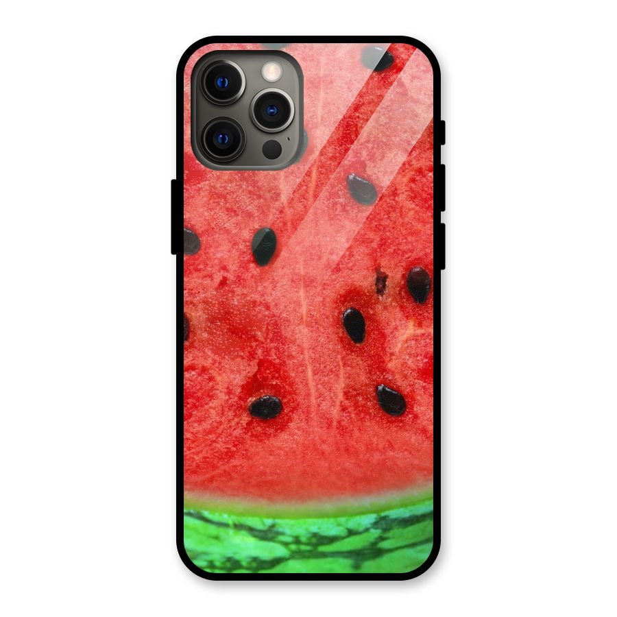Watermelon Design Glass Back Case for iPhone 12 Pro Max