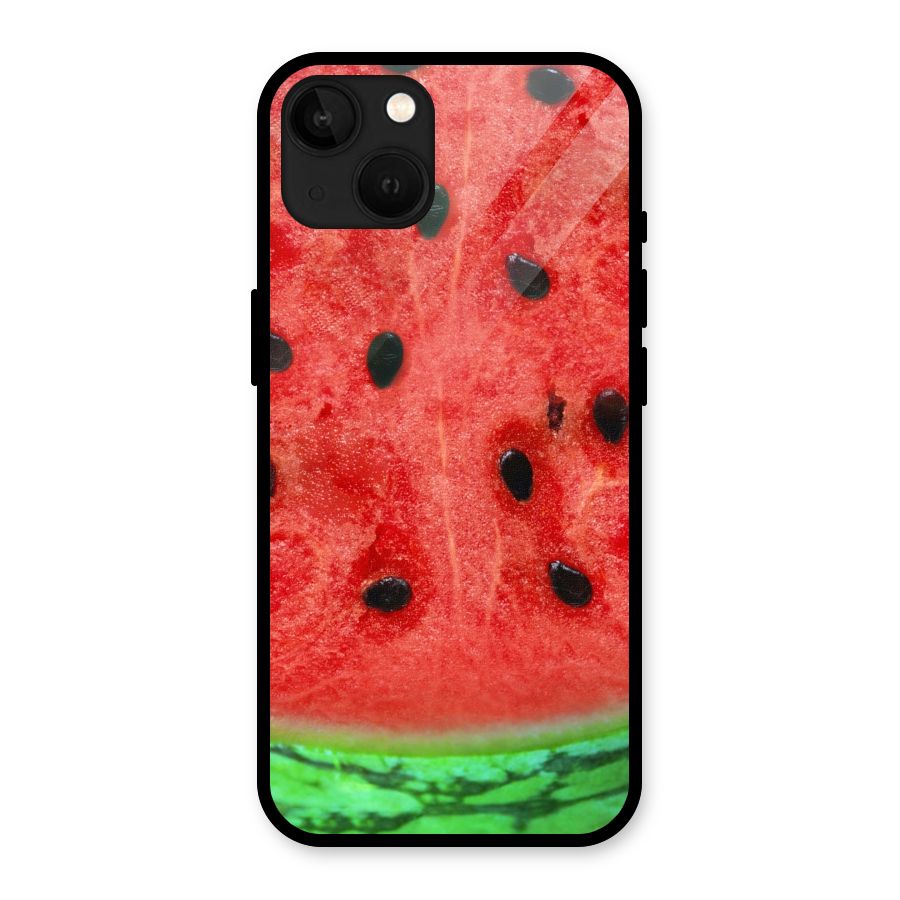 Watermelon Design Glass Back Case for iPhone 13