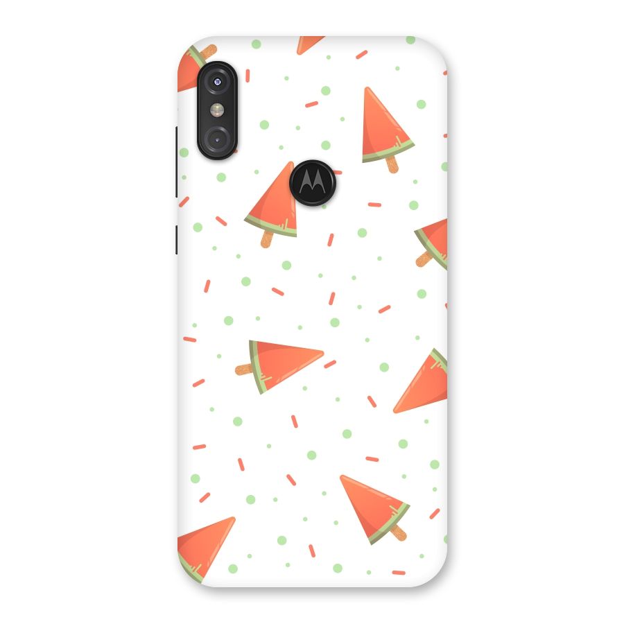 Watermelon Ice Creams Back Case for Motorola One Power
