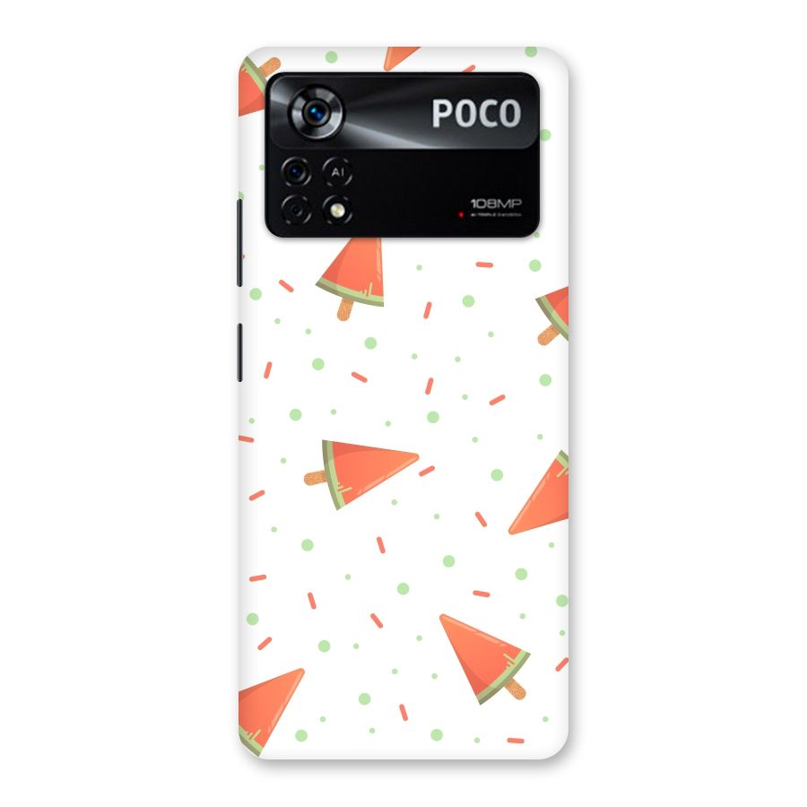 Watermelon Ice Creams Back Case for Poco X4 Pro 5G