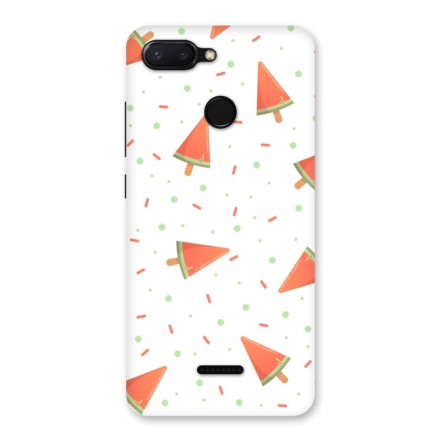 Watermelon Ice Creams Back Case for Redmi 6