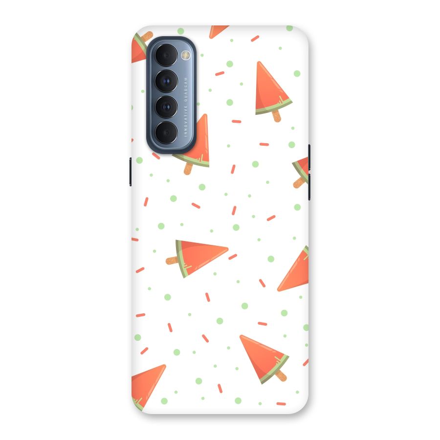 Watermelon Ice Creams Back Case for Reno4 Pro