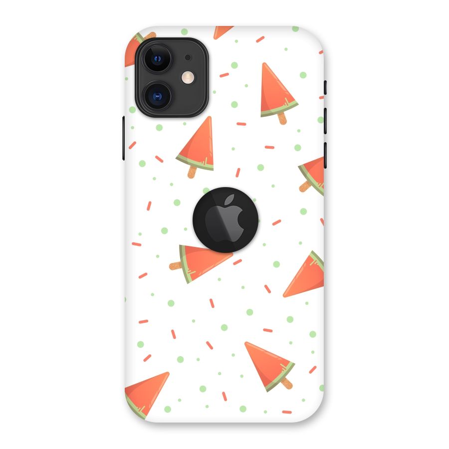 Watermelon Ice Creams Back Case for iPhone 11 Logo Cut