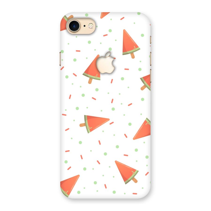 Watermelon Ice Creams Back Case for iPhone 7 Apple Cut