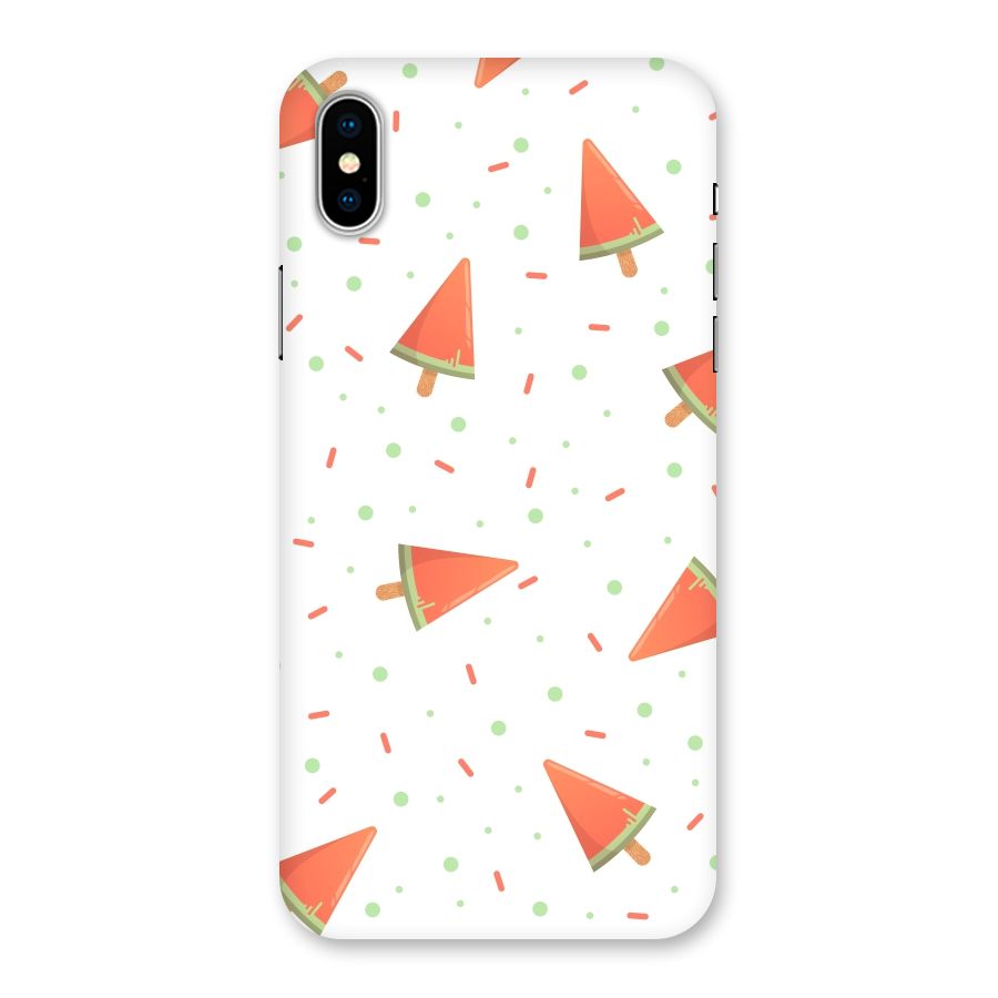 Watermelon Ice Creams Back Case for iPhone XS