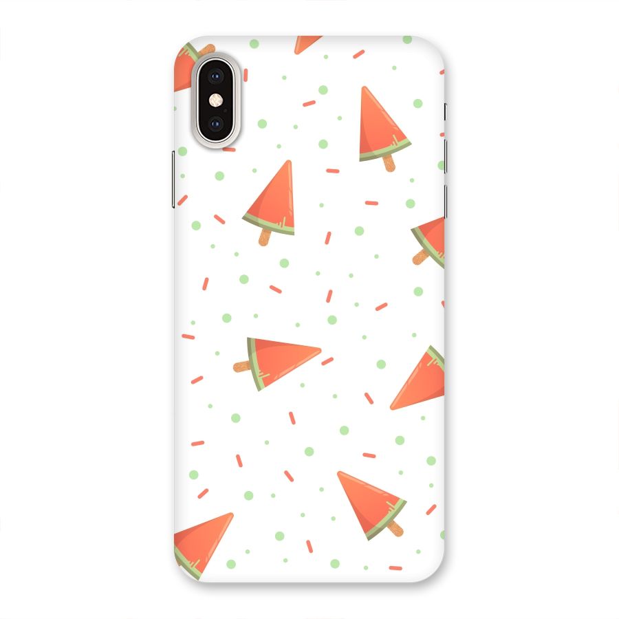 Watermelon Ice Creams Back Case for iPhone XS Max