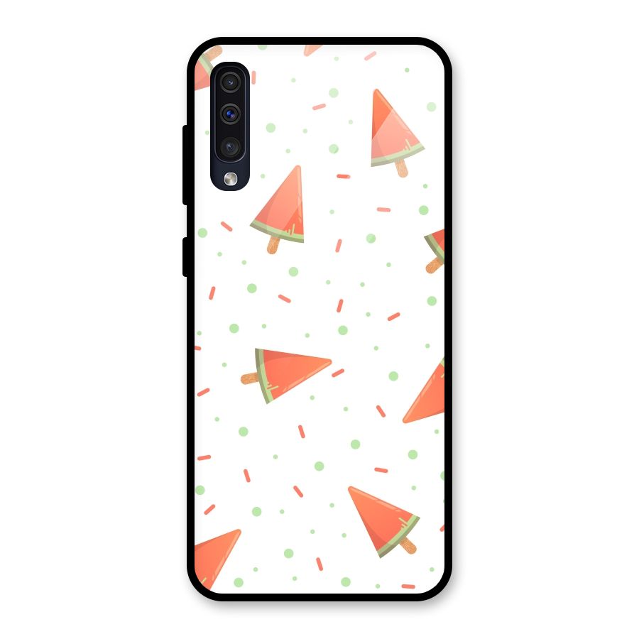 Watermelon Ice Creams Glass Back Case for Galaxy A50