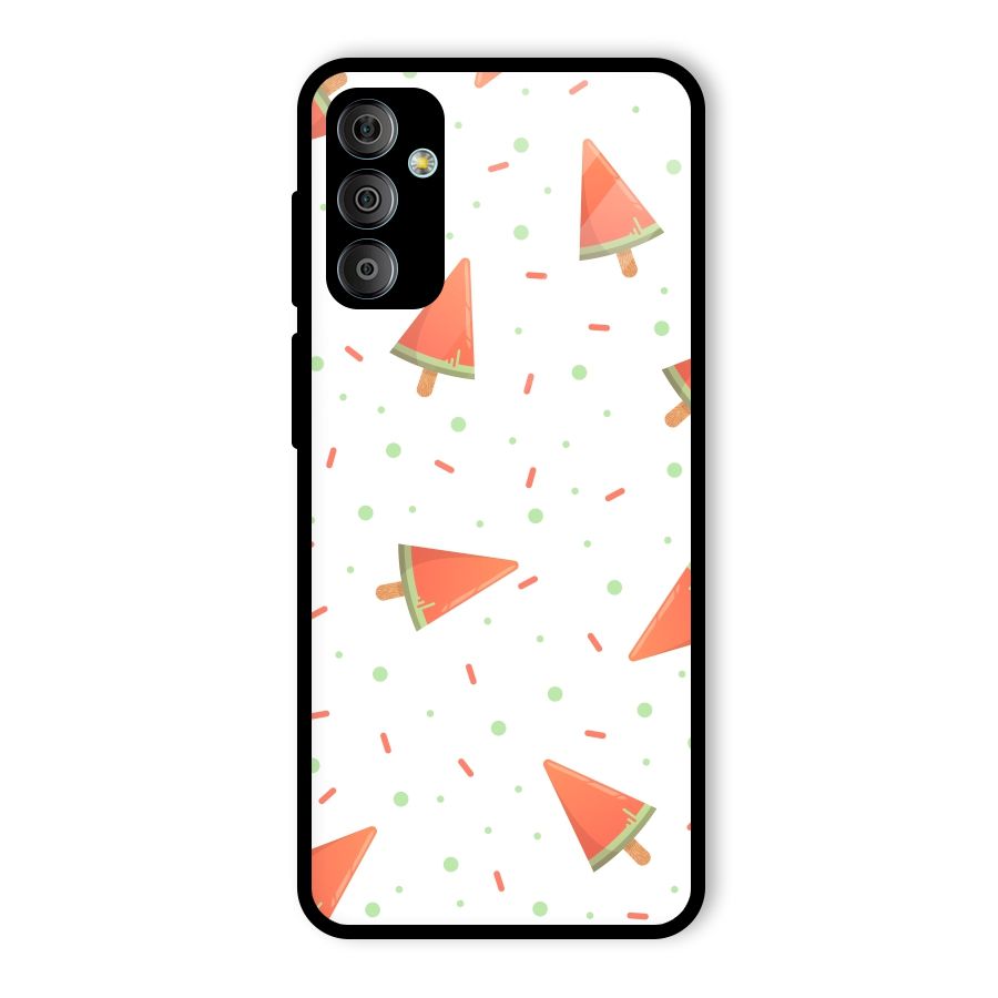 Watermelon Ice Creams Glass Back Case for Galaxy F23