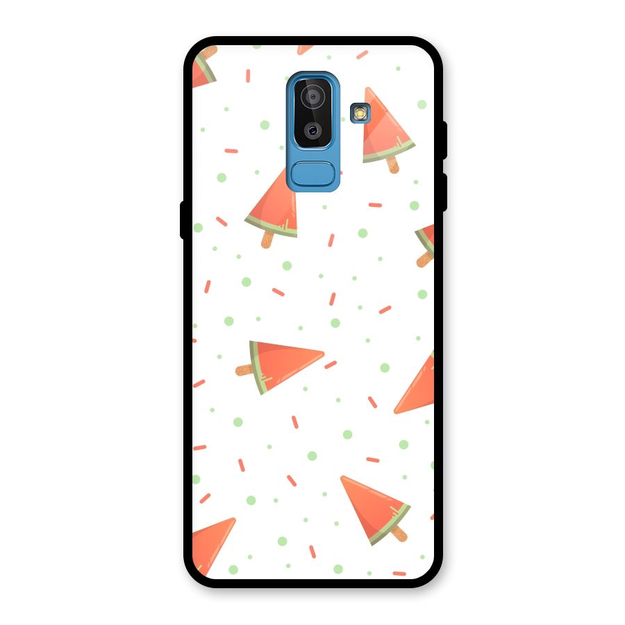 Watermelon Ice Creams Glass Back Case for Galaxy J8