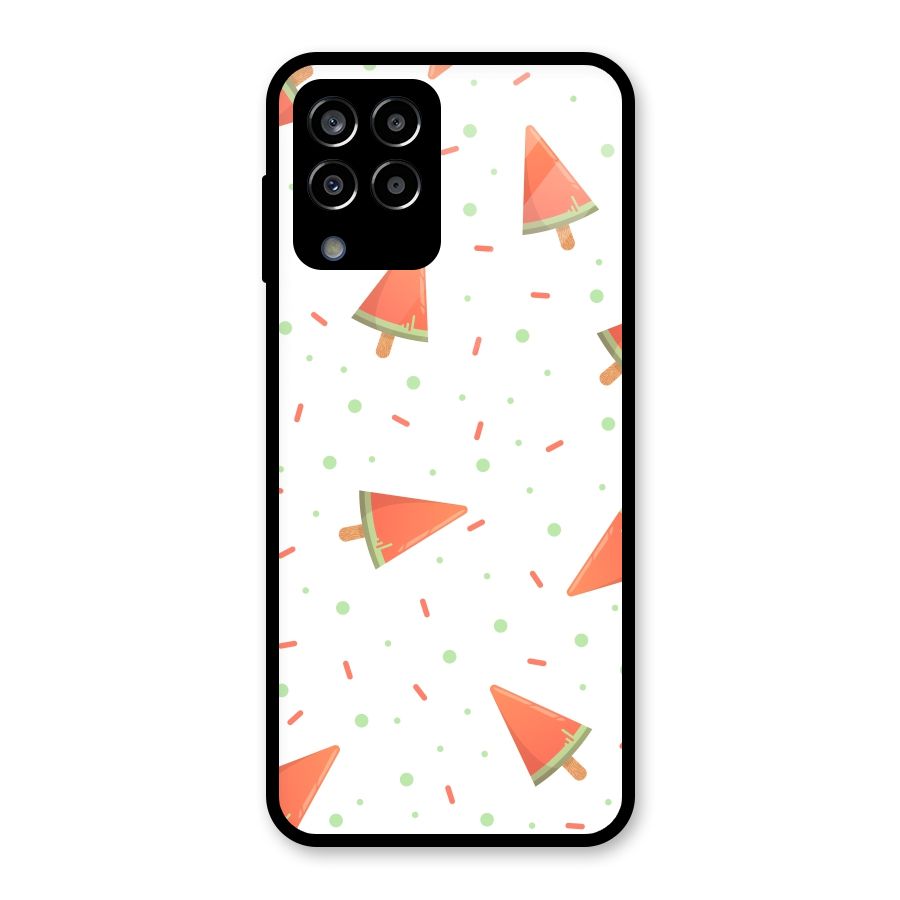 Watermelon Ice Creams Glass Back Case for Galaxy M33