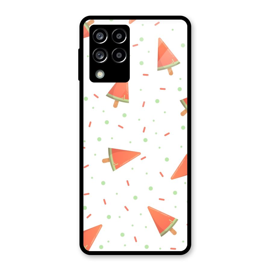 Watermelon Ice Creams Glass Back Case for Galaxy M53 5G