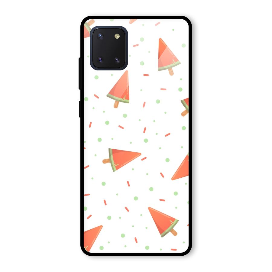 Watermelon Ice Creams Glass Back Case for Galaxy Note 10 Lite