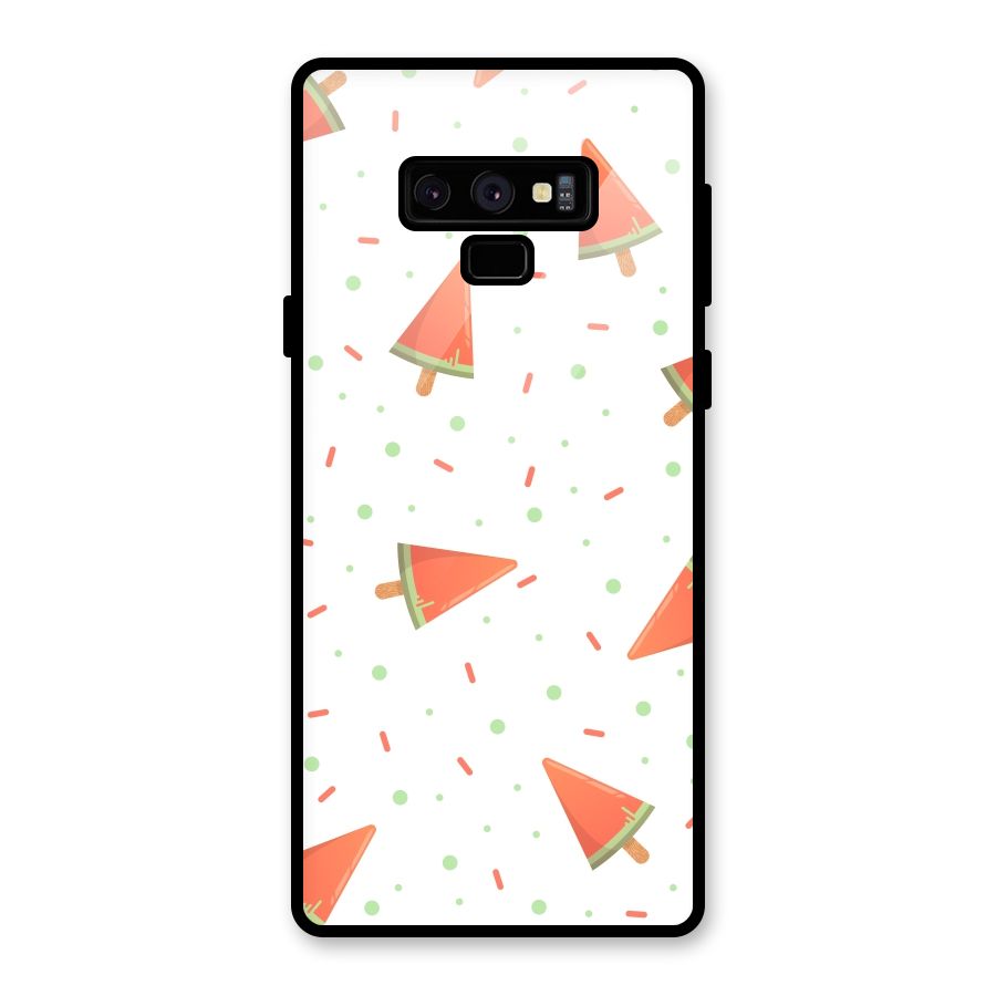 Watermelon Ice Creams Glass Back Case for Galaxy Note 9