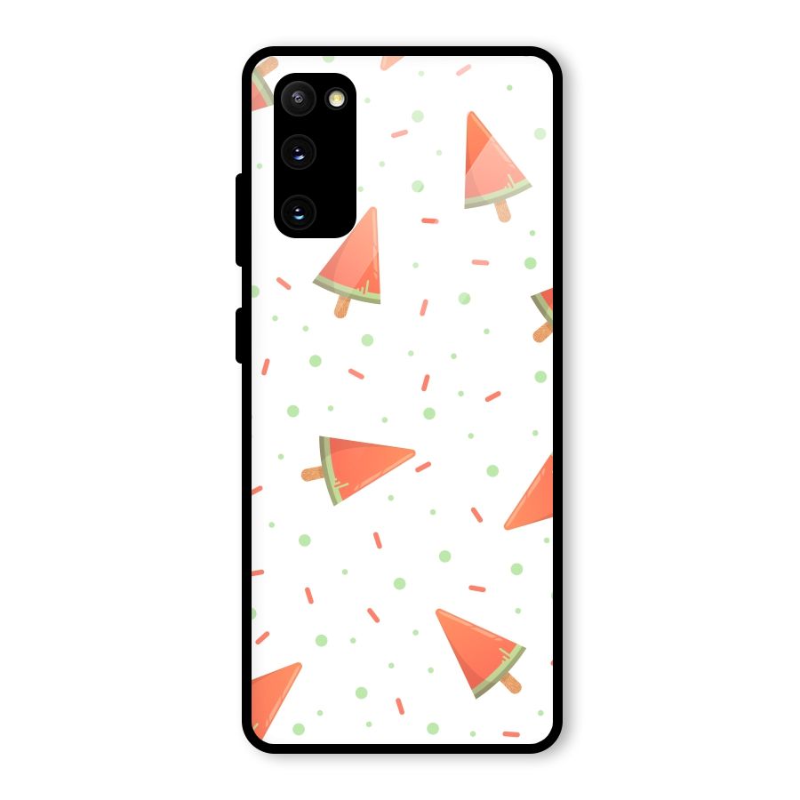 Watermelon Ice Creams Glass Back Case for Galaxy S20 FE 5G